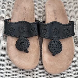 Jack Rogers Black and Tan Sandals